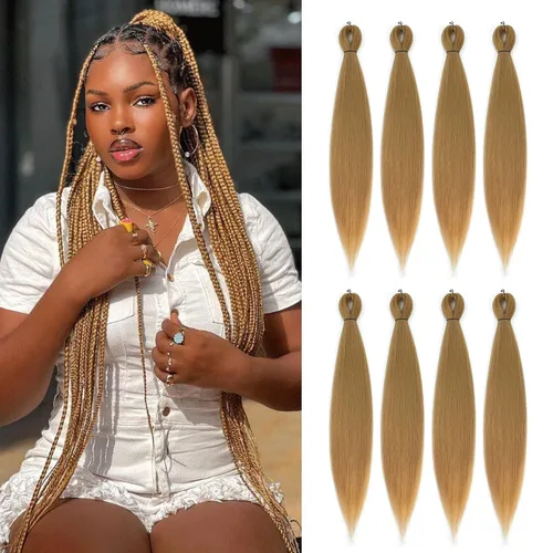Miniatura 39 de Cabello trenzado preestirado - 12 pulgadas, 8 paquetes, cabello trenzado natural negro corto para trenzas torcidas o trenzas en caja, extensiones