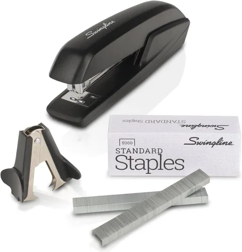 Swingline S7054551AZ Juego de engrapadora de escritorio., Negro