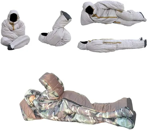Miniatura 5 de Gaorui Humanoid Outdoor Camping Invierno Interior Portátil Ultraligero Caliente Adulto Saco De Dormir A Prueba De