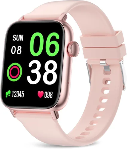 Miniatura 8 de Reloj inteligente con monitor de frecuencia cardíaca, monitor de actividad con podómetro, monitor de sueño, contador de calorías y pasos, reloj Negro