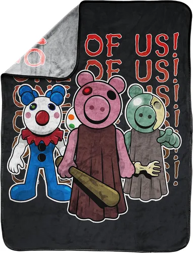 Miniatura 2 de Jay Franco . Manta Piggy «One of Us» de 117 x 152 cm, ropa de cama para niños, resistente a la decoloración, forro polar súper suave
