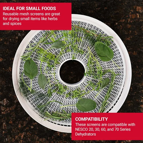 Miniatura 2 de Nesco LM-2-6 Clean-A-Screen Tray for Dehydrators FD-28JXFD-37FD-60FD-61FD-61WHCFD-75A and FD-75PR, Set of 2