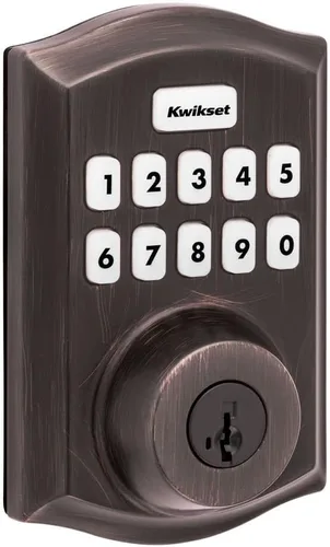 Miniatura 15 de Kwikset HomeConnect 620 Z-Wave con teclado inteligente de largo alcance, cerradura sin llave conveniente, códigos de usuario personalizables, Bronce