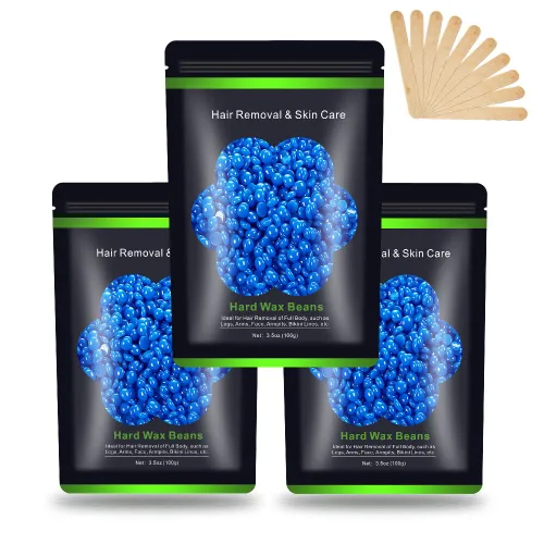Miniatura 11 de Cuentas de cera para depilación de 10.5 oz (300 g), granos de cera dura para piel sensible brasileña, cara, bikini, cejas, piernas, sin dolor para 3