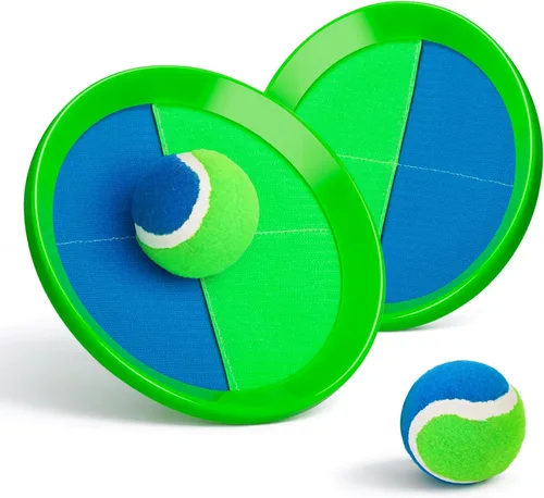 Toss and Catch Ball Set Upgraded - Kids Toys Beach Toys Baseball Games - Sturdy & Water-Resistant Great for Outdoor Pool Yard Games - Classic Gift
