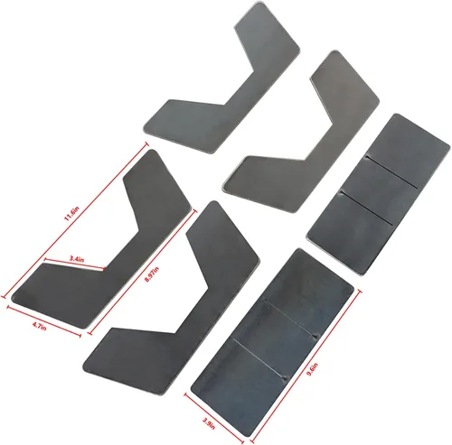 Miniatura 2 de labwork Kit de muesca universal para marco trasero en C, cuadrado para debajo de la cama, 6 piezas