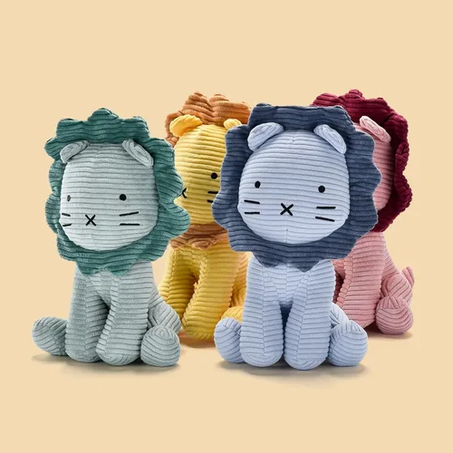 Miniatura 3 de SILI FACTORY - Peluche de león de pana (verde) de 11" para bebé, niño pequeño, niños, adultos - Juguetes de león de pana: adorable juguete hecho