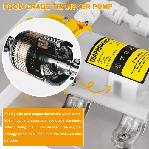Miniatura 3 de JIAWANSHUN Sistema de filtro de licor de acero inoxidable, filtro de filtro de filtro de vino de 10 pulgadas que hace la purificación