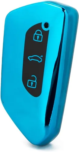 Miniatura 16 de Xotic Tech - Carcasa para llavero de TPU color morado y negro, compatible con Volkswagen Arteon Atlas Golf Alltrack Jetta Passat Tiguan Skoda Kodiaq