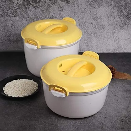 Miniatura 5 de Horno de microondas portátil Arrocera Vaporizador multifuncional 2800Ml Aislamiento Fiambrera Utensilios al vapor para microondas
