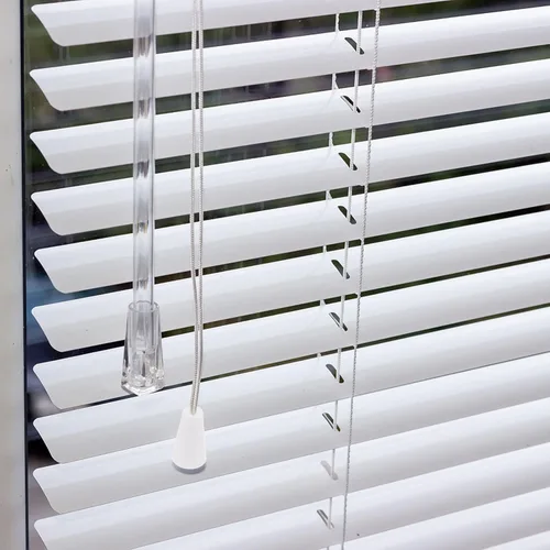 Miniatura 9 de SEWACC Perillas de cordón para ciegas, 15 piezas de cordón de plástico blanco con borlas, pomos para persianas romanas o persianas, cortinas