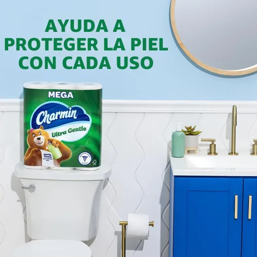 Miniatura 6 de Charmin Papel higiénico ultra suave, 9 megarrollos, 231 hojas por rollo
