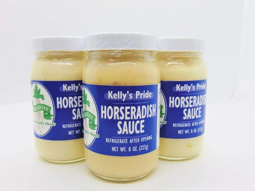 Kelly's Pride - Paquete de 3 salsas de rábano picante, tarros de 8 onzas, rábano picante Country Creek LLC, hecho de raíz de rábano picante 100%