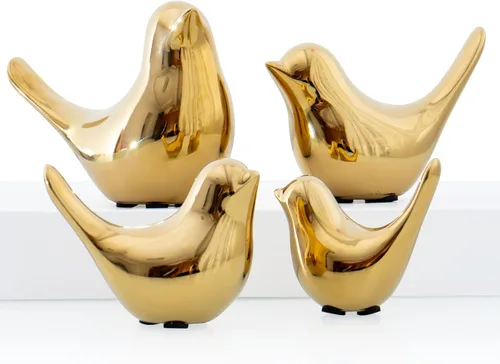 Miniatura 15 de Estatuas de pájaros de plata Notakia, decoración del hogar, estilo moderno, adornos decorativos para decoración de mesa plateada, sala de estar, 2