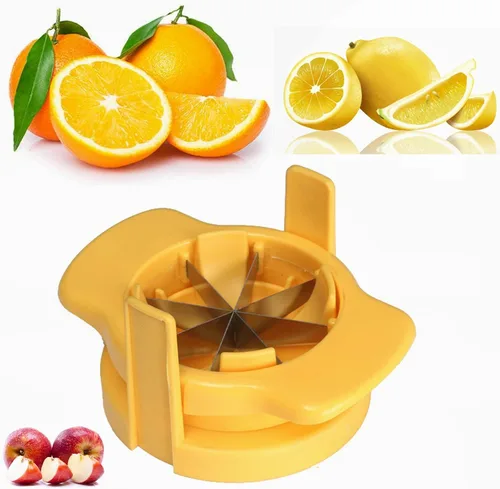 Cortador de cuña de limón y lima para adornar alimentos, cortador de frutas, separador de manzana, cortador de naranja, disfruta de rodajas de limón