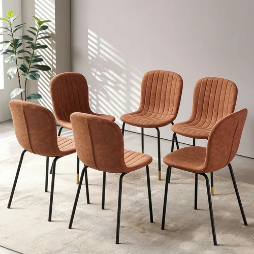 Miniatura 29 de Juego de Mesa de Comedor Redonda de 37 Pulgadas para 4, Moderno Juego de Café de Cocina de Círculo Pequeño para Apartamento, Sala de Estar, Oficina