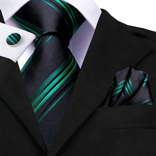 Miniatura 89 de Dubulle Corbata tejida de cachemira para hombre y gemelos de pañuelo para hombre, conjunto de gemelos para boda formal y negocios
