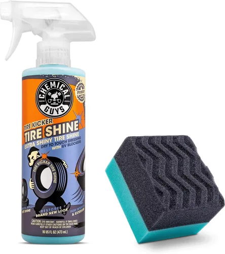 Miniatura 14 de Chemical Guys Tire Kicker Spray Pulverizable de Brillo Extra Brillante para Neumáticos, Acabado Seco al Tacto - Restaura el Aspecto Húmedo al