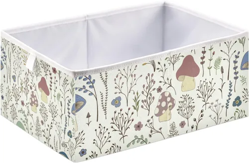 Miniatura 2 de Cubo de almacenamiento de hongos, canasta de almacenamiento plegable grande, caja organizadora de ropa, para estantes, armario, dormitorio, oficina