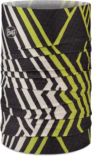 Miniatura 9 de BUFF CoolNet UV Polaina para el cuello, Protección solar UPF 50, Transpirable, Versátil, Mascarilla de secado rápido, Negro y Azul, Talla para Sun