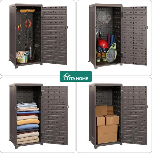 Miniatura 6 de Yitahome Caja de entrega y almacenamiento de paquetes grandes de 60 galones, caja de entrega de paquetes de doble pared de resina para exteriores e