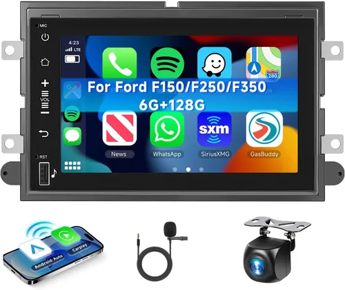 Miniatura 9 de 2+64G Android 13 Radio de Coche Estéreo para Ford F150/F250/F350 2004-2014, Radio de Coche Estéreo con Pantalla Táctil de 7 Pulgadas 1080P