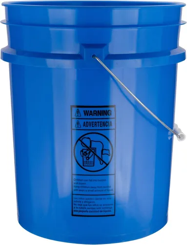 Miniatura 2 de House Naturals Cubos azules de 5 galones con tapas a presión regular, plástico libre de BPA de grado alimenticio, 90 mil, fabricado en Estados Unidos