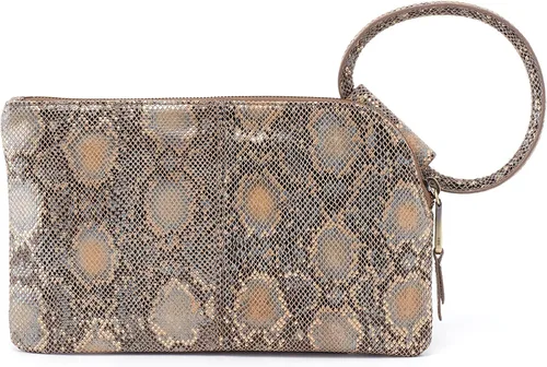 Miniatura 4 de HOBO Sable - Bolsa de muñeca para mujer, construcción de cuero pulido con correa de muñeca circular, bolsa práctica y compacta