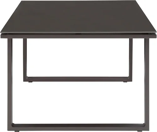 Miniatura 4 de Modway Fortuna otomana de aluminio para patio al aire libre, color blanco y gris Blanco Gris