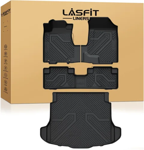 Miniatura 29 de LASFIT Tapete de maletero para Honda Civic Sedan 2022-2026 y Civic Sedan Hybrid 2025-2026, apto para todo tipo de clima, revestimiento de maletero