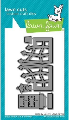 Miniatura 4 de Spooky Gate Lawn Fawn Dies Bundle with My Craft Bench - Bolsillo de almacenamiento seguro y cartulina de 80 libras, paquete de 3 artículos