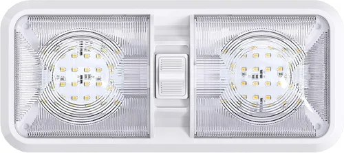 Miniatura 9 de Paquete de 2 luces LED para techo con doble cúpula para RV con interruptor de encendido/apagado para iluminación