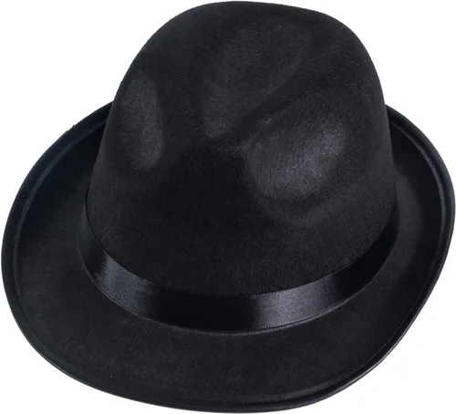 Miniatura 2 de Funny Party Hats Fedora para niños pequeños - Sombrero Fedora para niños - Gangster Fedora Black - Accesorios de disfraz para niños, Negro