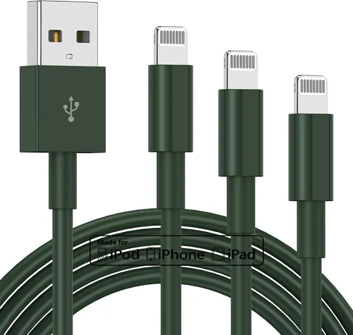 Miniatura 9 de TUMABER Paquete de 2 cables de carga para iPhone de 3 pies con certificación MFi de Apple, cable Lightning a USB de 3 pies, carga rápida de 2.4 A