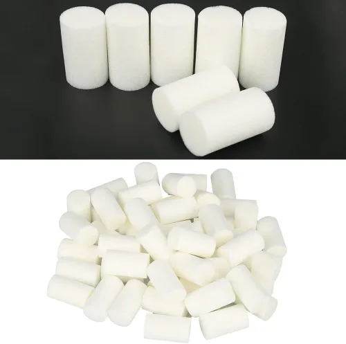 Miniatura 4 de Ejoyous Filtro de bomba de alta presión, núcleo de prefiltro de compresor de aire de 50 piezas, esponja de prefiltro de bomba para máquina