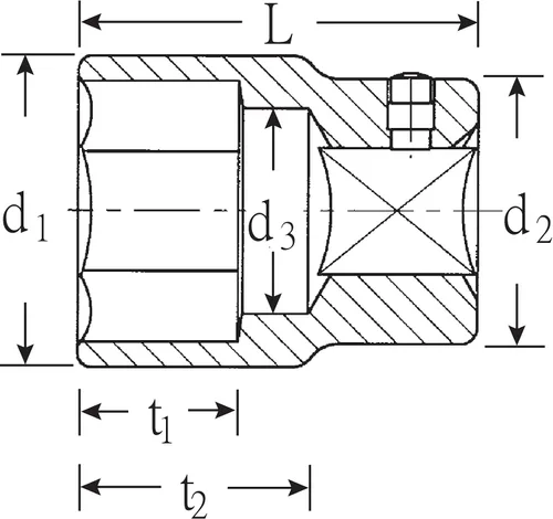 Miniatura 4 de Stahlwille 05010033 55 Socket, tamaño 1.299 in, punta hexagonal, conector de accionamiento 0.787 in (3/4"), acero de alto rendimiento y cromado