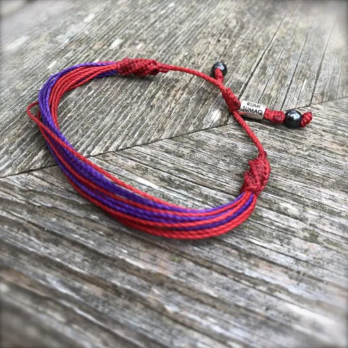 Miniatura 113 de Rumi Sumaq Pulsera de concientización para hombres, mujeres y niños – Pulsera de apoyo tejida ajustable anudada a mano – Pulsera de conciencia sutil