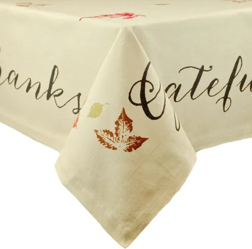 Miniatura 8 de DII Colección de cocina rústica de hojas de otoño, decoración de mesa de Acción de Gracias y otoño, juego de servilletas, 20 x 20, 6 piezas