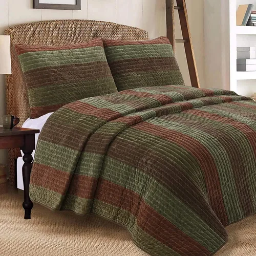 Miniatura 18 de Cozy Line Home Fashions - Juego de ropa de cama reversible de 100% algodón con patchwork real cosido a mano, color mostaza amarilla, estilo granja