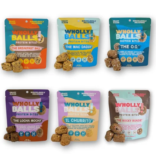 Miniatura 18 de Wholly Balls Protein Bites - Bocadillo saludable a base de plantas - Bolas energéticas altas en proteínas, bajas en azúcar, sin gluten