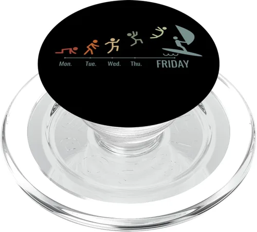 Velas de windsurf, tabla de surf, deportes acuáticos, fin de semana, Windsurf, PopSockets, MagSafe PopGrip para iPhone