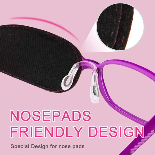 Miniatura 4 de 4 paquetes de parches para ojos para niños, niñas y niños, parche para ojo derecho e izquierdo para gafas, parche para ojo perezoso para niños