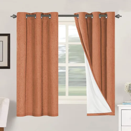 Miniatura 256 de H.VERSAILTEX Cortinas opacas de lino de 72 pulgadas de largo, 100% absolutamente opacas, con aislamiento térmico, con textura de lino, cortinas