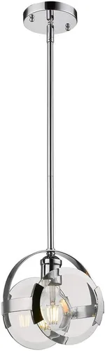 Miniatura 4 de Golden Lighting 2635-M1L CH Amari Mini Colgante Humedo, Cromo