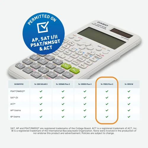 Miniatura 4 de Casio fx-115ES Plus 2ª edición – Calculadora científica avanzada Más de 280 funciones, pantalla Natural Textbook Display℠ Ideal