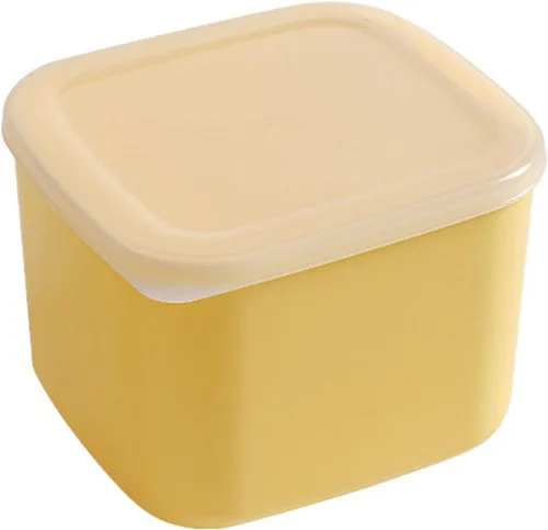 TOPINCN Contenedor de almacenamiento de queso de plástico con tapa hermética, caja de almacenamiento de alimentos para refrigerador, contenedor de