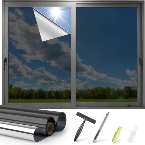 Miniatura 8 de Kromapolis Película de privacidad para ventana, cubierta de vinilo para vidrio, película decorativa de vitral, esmerilada para ventana, se adhiere