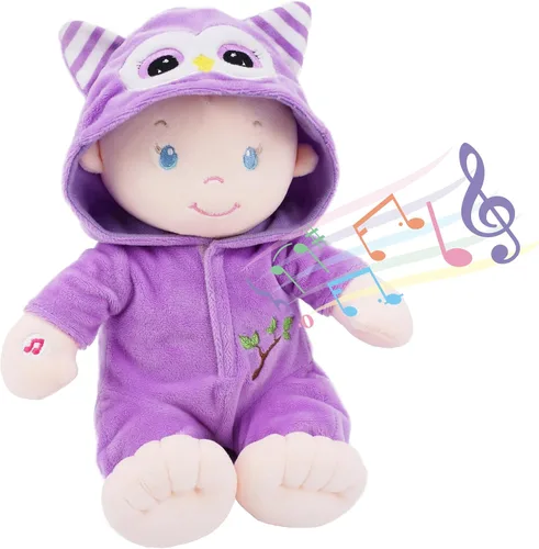 Miniatura 10 de June Garden Dulce Dolly Astronauta de 12 pulgadas - Muñeca de bebé de peluche ultrasuave para el nacimiento en adelante - Atuendo de traje espacial