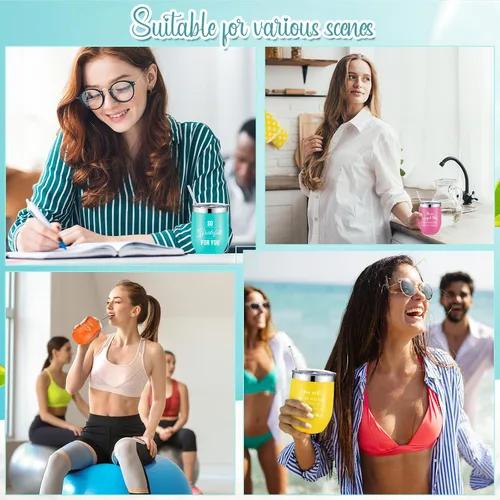 Miniatura 7 de Norme 12 piezas de regalo de agradecimiento para mujeres, hombres, empleados, regalo de agradecimiento con texto en inglés "May You Be Proud", vaso