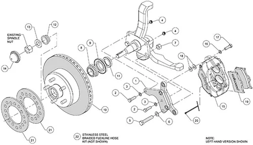 Miniatura 3 de Kit Freno Delantero Ford 54- 56 FDL